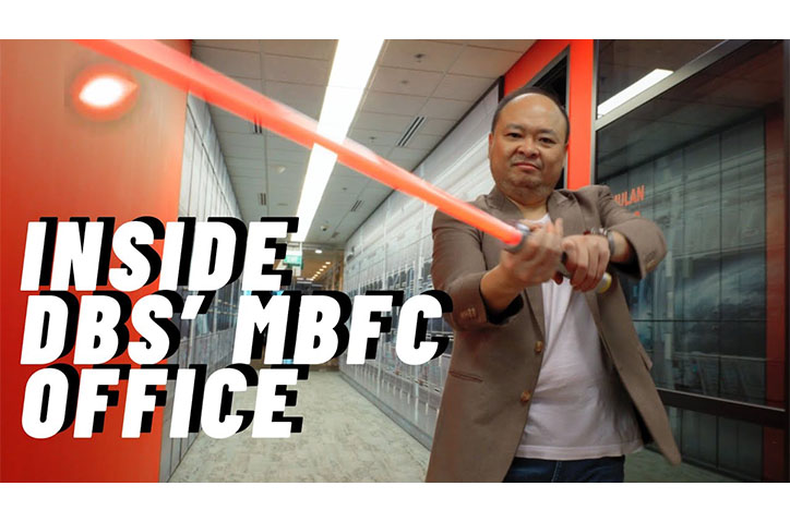 Inside the DBS offices at Marina Bay Financial Centre by DBS Bank