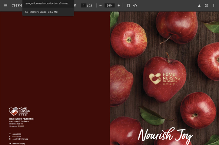Nourish Joy HNF Annual Report by Oculus Design Pte Ltd