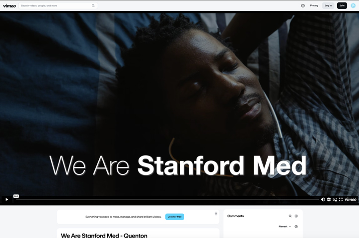 WeAreStanfordMed Student Profile Video Series by Luceo CMG