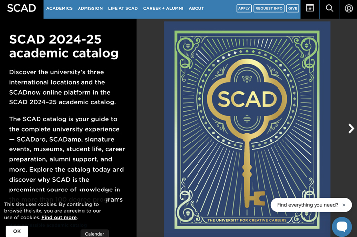 SCAD Academic Catalog 2024-2025 by Savannah College of Art and Design