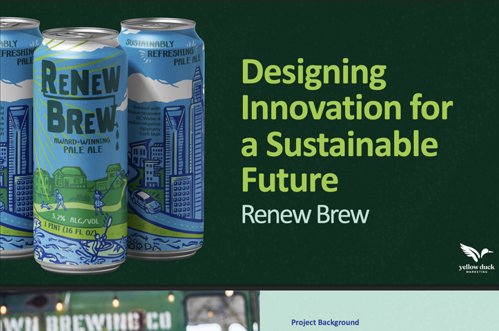 Designing Innovation for A Sustainable Future - Renew Brew by Yellow Duck Marketing