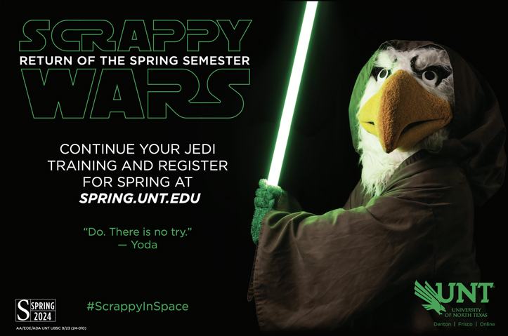 UNT Scrappy in Space Registration Campaign by University of North Texas