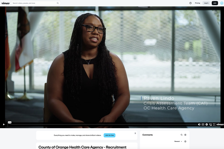 County of Orange Health Care Agency - Recruitment Video Series: Crisis Assessment Team by 336 Productions