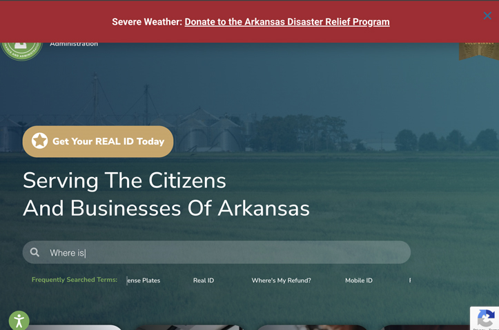 Arkansas Department of Finance & Administration Website by Tyler Technologies