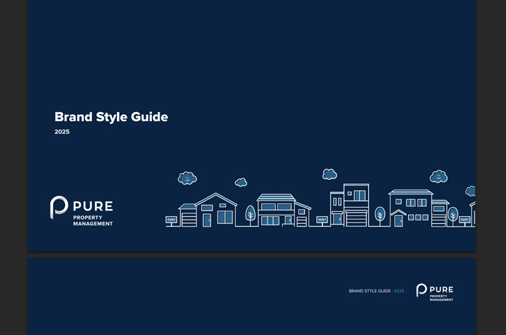 PURE Property Management Branding by Miley Studios