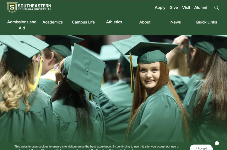 Southeastern Louisiana University Website by Southeastern LA University
