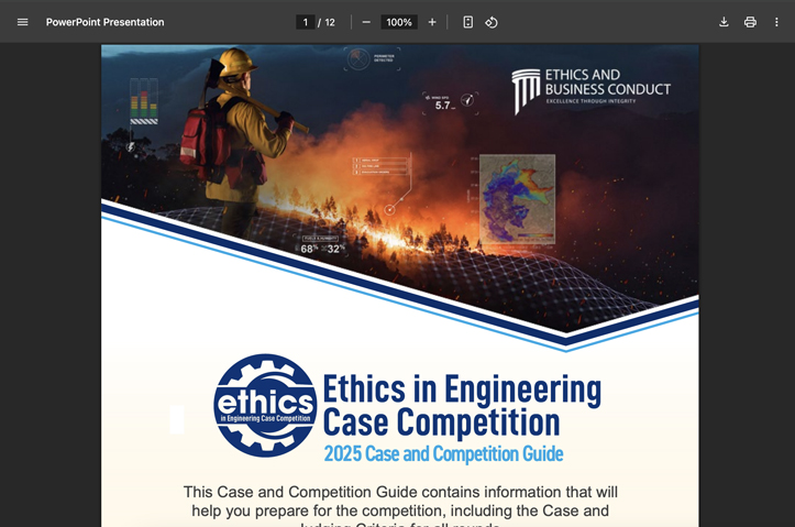 2025 Ethics in Engineering Case and Competition Guide by Lockheed Martin