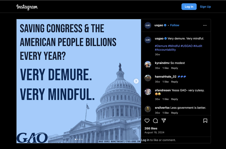 Very Demure. Very Mindful. Very Accountable. by U.S. Government Accountability Office