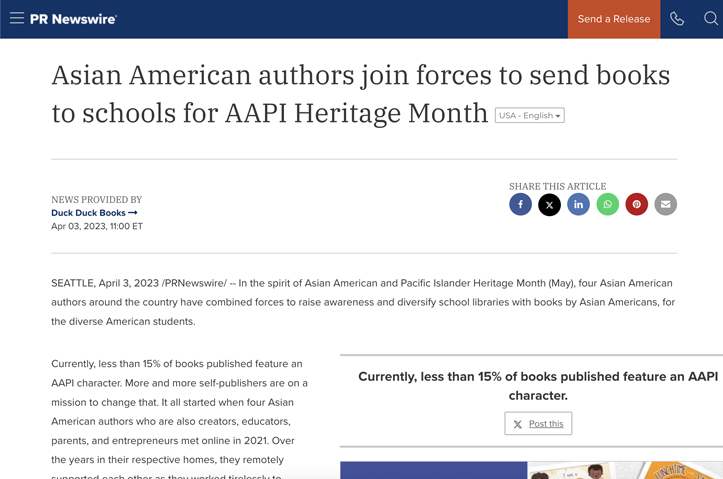 Asian American Books Everywhere All At Once by Duck Duck Books