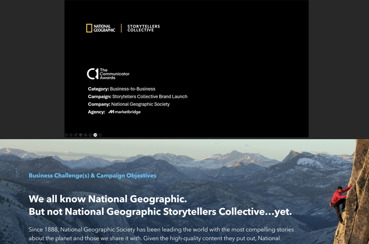 National Geographic & Marketbridge | "Storytelling Tips" by Marketbridge