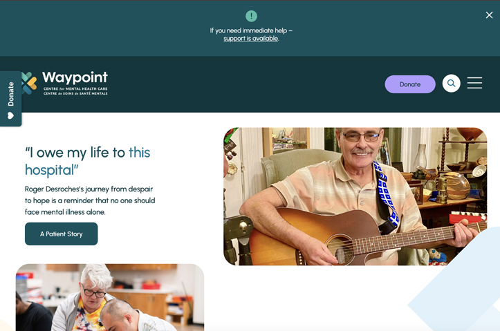 Waypoint Branding Refresh and Website Redesign by Cinnamon Toast New Media Inc.