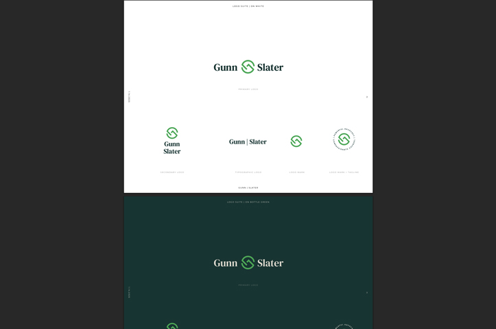 Gunn | Slater Logo by Firesign | Enlightened Legal Marketing