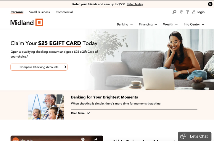 Midland Website Redesign by LKCS