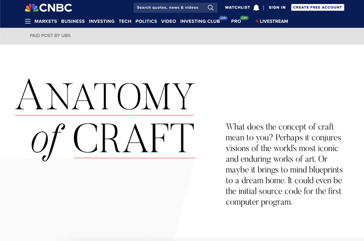 UBS - Anatomy of craft by UBS