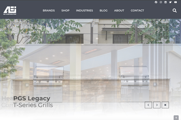 AEI Corporation Website by Bold Array LLC