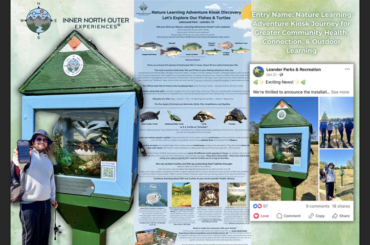 Nature Learning Adventure Kiosk Journey for Greater Community Health, Well-Being, & Outdoor Learning by Inner North Outer Experiences