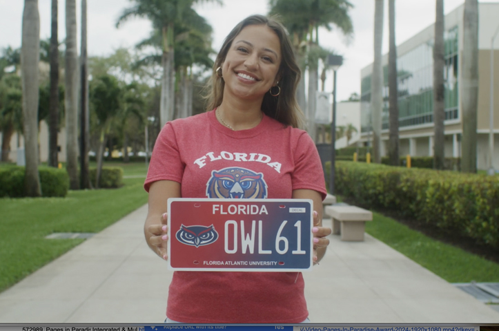 Florida Atlantic University New License Plate Campaign by Florida Atlantic University
