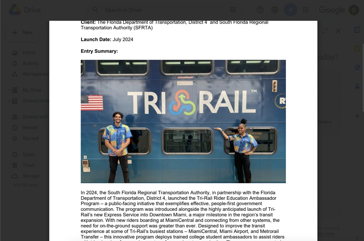 Tri-Rail Rider Education Ambassador Program by The Brand Advocates