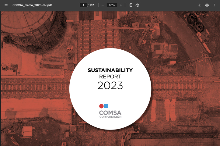 COMSA Corporación Sustainability Report 2023 by Ulled Asociados
