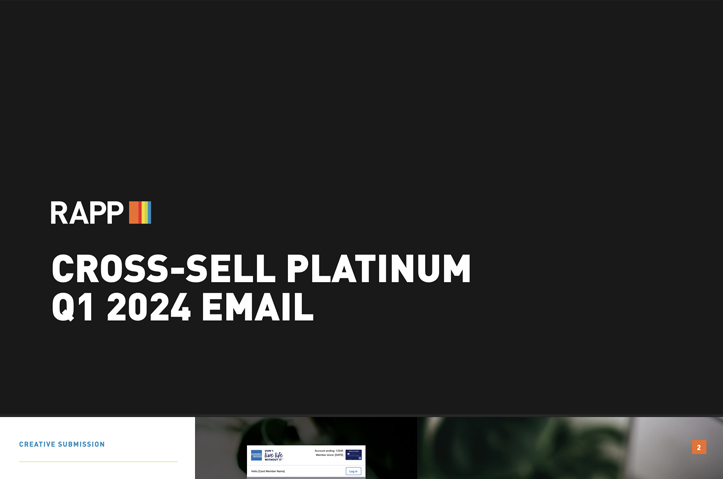 American Express Cross Sell Platinum EM by RAPP