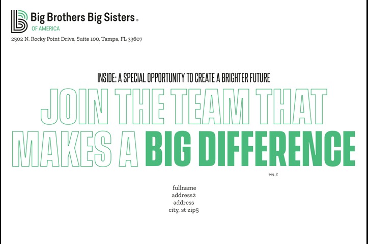 Big Brothers Big Sisters Spring 2025 BIG Draft Appeal by The Lukens Company