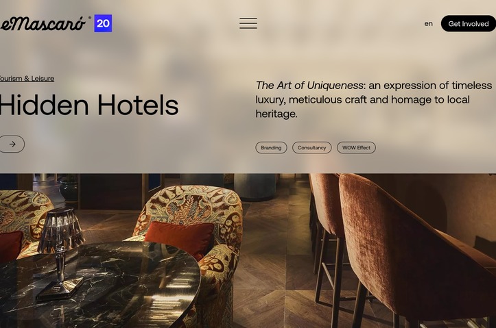 Hidden Hotels - New Brand Identity by eMascaro Cross Media S.L.