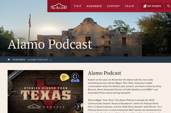 Stories Bigger Than Texas: The Alamo Podcast by The Alamo