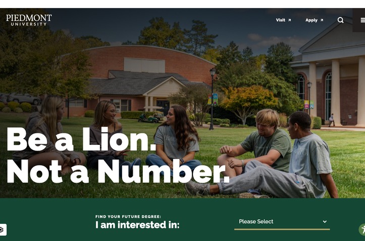 Piedmont University Website by Forum Communications