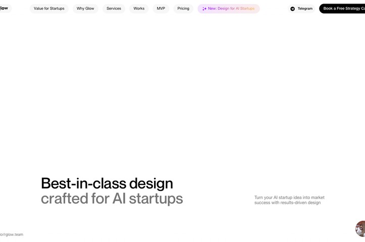 Glow — Designing the Future with AI by Glow Design Agency