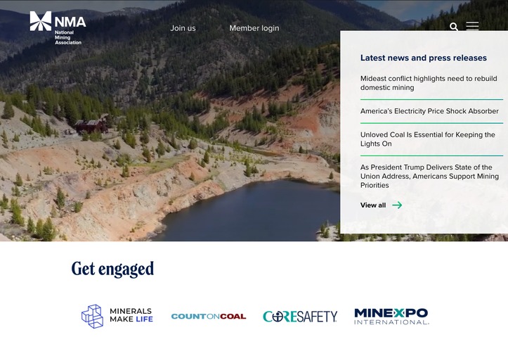 National Mining Association Website by National Mining Association