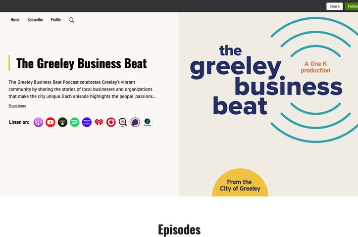 Greeley Business Beat Podcast by City of Greeley