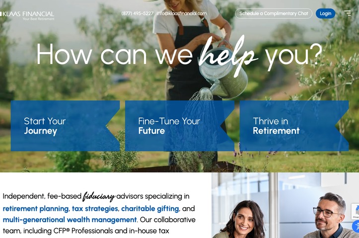 Klaas Financial Website by KMK Media Group