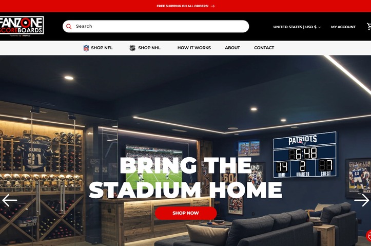 FanZone Scoreboards by Americaneagle.com