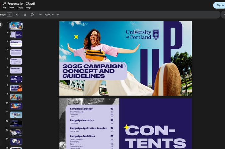 University of Portland "Up" by Carnegie