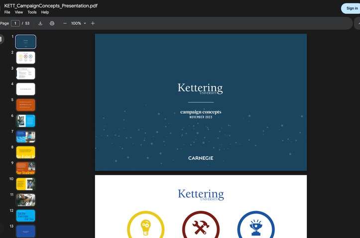 Kettering University "Not For Everyone. For You." by Carnegie