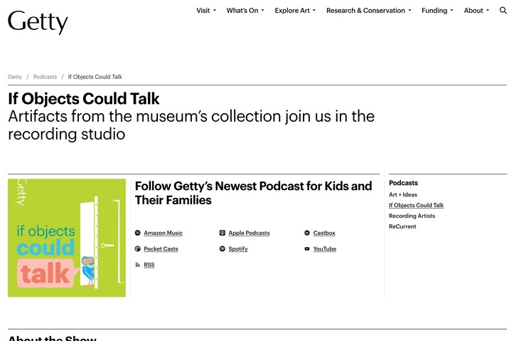 If Objects Could Talk by J. Paul Getty Trust