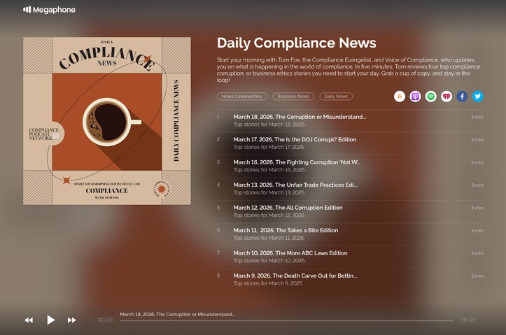 Daily Compliance News by Texas Hill Country Podcast Network
