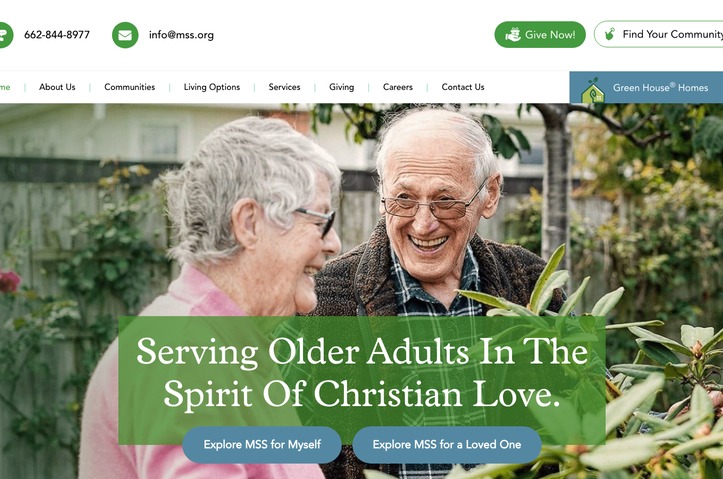 Mississippi Methodist Senior Services Website by Mississippi Methodist Senior Services