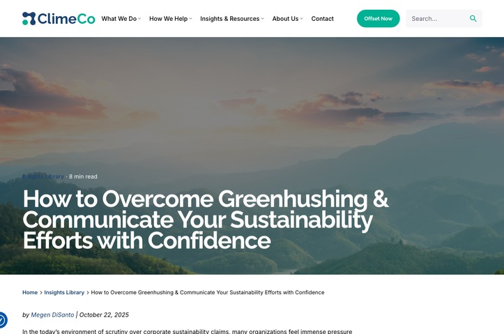 How to Overcome Greenhushing & Communicate Your Sustainability Efforts with Confidence by ClimeCo