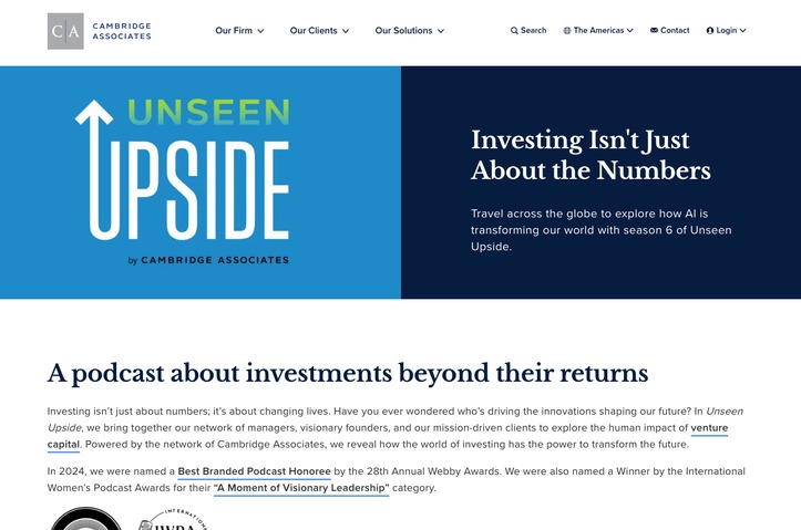 Unseen Upside: Investments Beyond Their Returns by Cambridge Associates