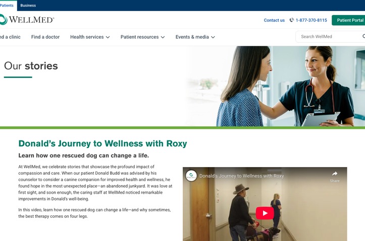 Donald’s Journey to Wellness with Roxy by WellMed Medical Management