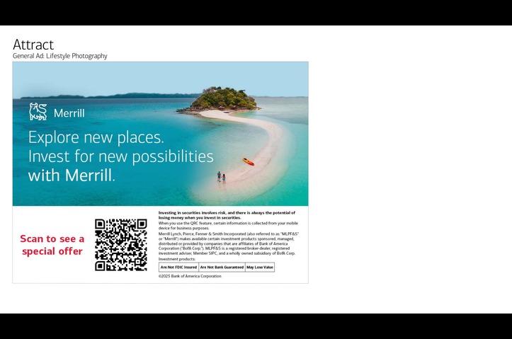 Invest in your journey with Merrill ATM ads by Bank of America