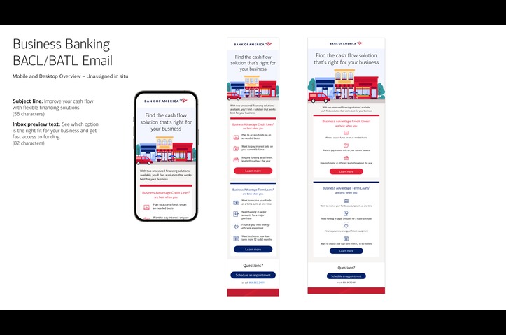 Find the cash flow solution that's right for your business email by Bank of America