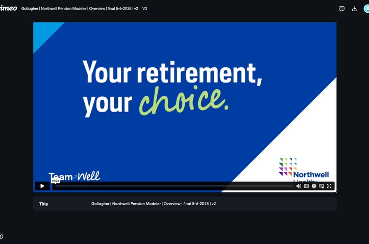 Northwell Retirement Plan Choice Overview Video by Gallagher