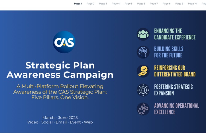 CAS Strategic Plan Awareness Campaign by Casualty Actuarial Society