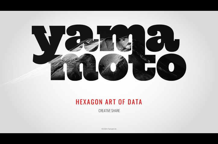 Hexagon Art of Data - Augmented Reality by Yamamoto