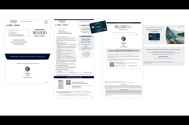 Alaska Airlines Better Together Direct Mail by Bank of America