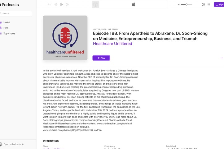 Healthcare Unfiltered Podcast by Chadi Nabhan