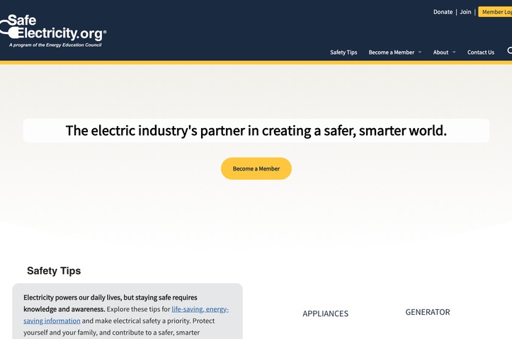 Safe Electricity Redesign: Public Site and Member Portal by Safe Electricity