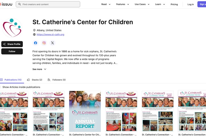 St. Catherine's Newsletter Campaign by St. Catherine's Center for Children